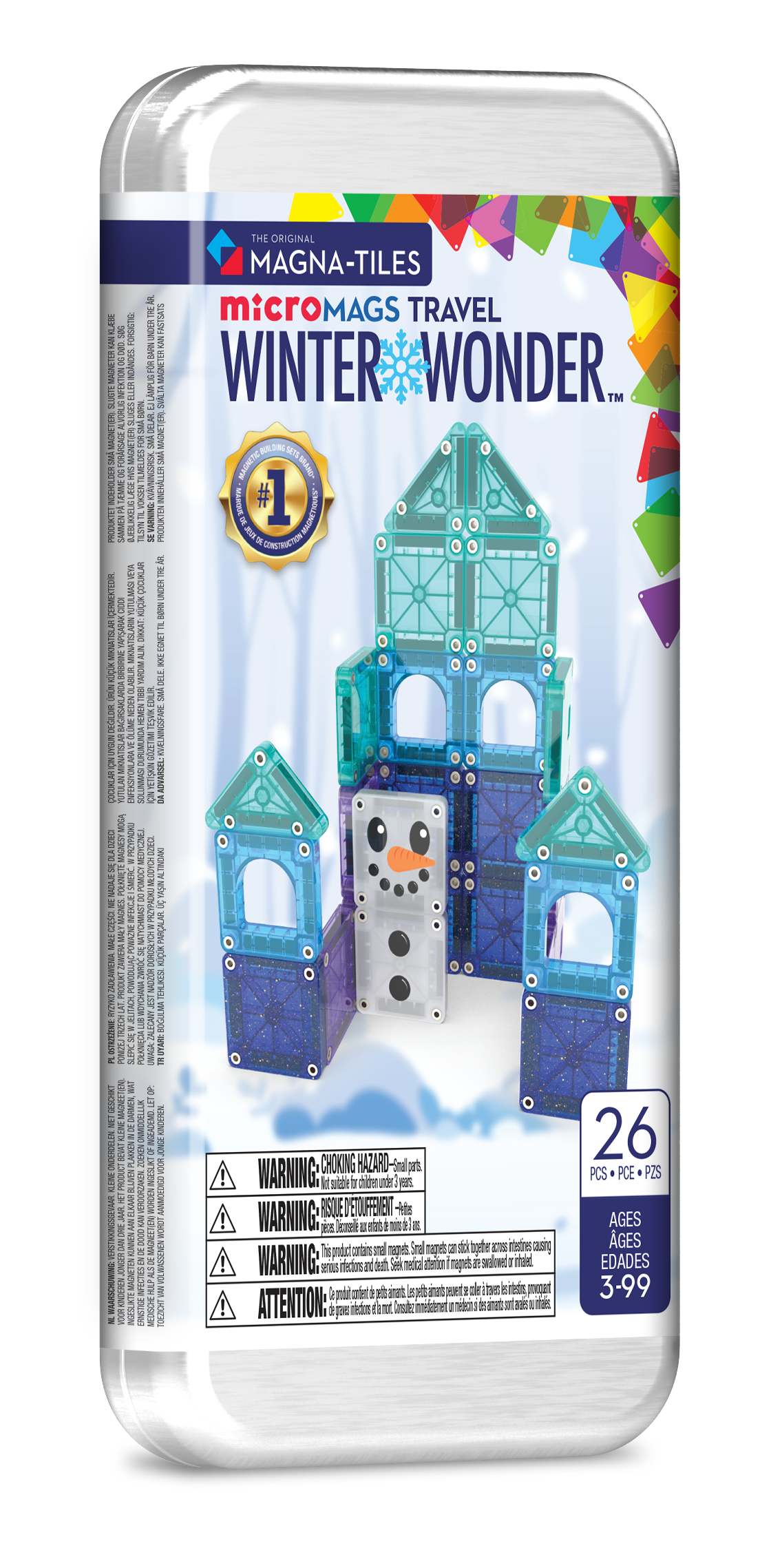 ✨ 254026WW - MAGNA-TILES - Winter Wonder 26-Piece Travel Set