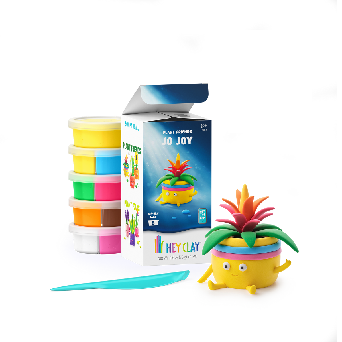 50215 HeyClay - Jo Joy - Plant Friends - Series Plantis - 5 cans