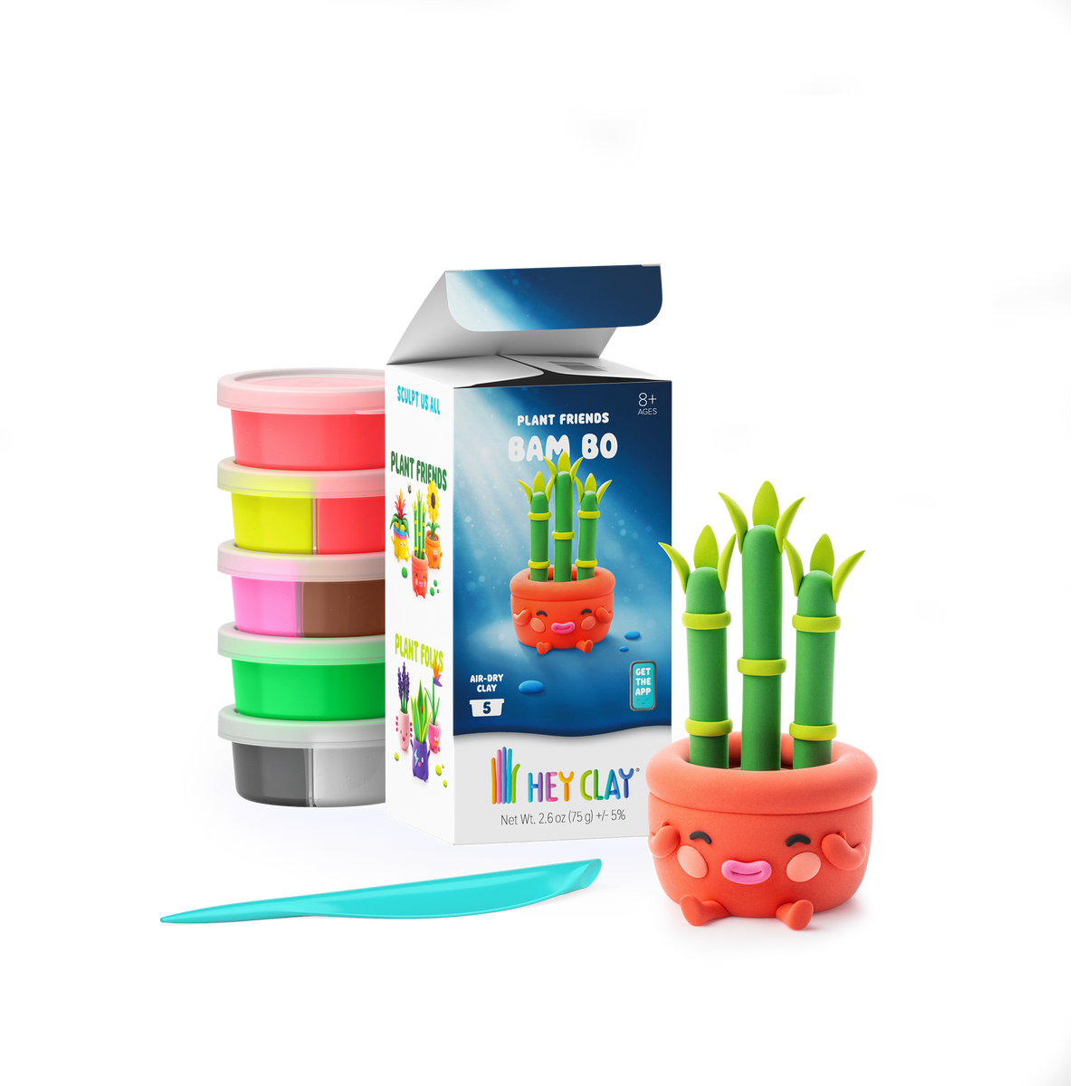 50216 HeyClay - Bam Bo - Plant Friends - Series Plantis - 5 cans