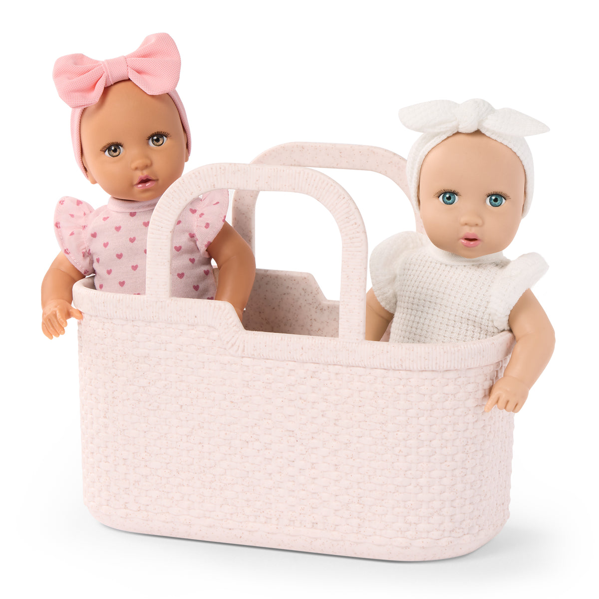 LullaBaby - LBY7738 - Mini Baby Dolls in a Basket Playset