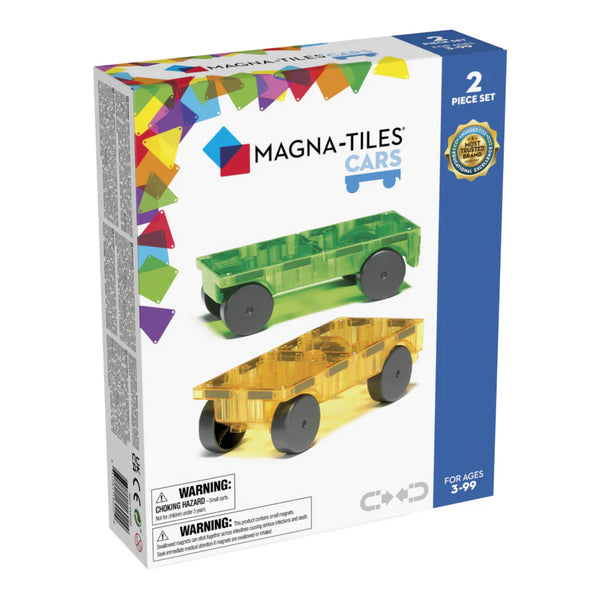 16022 - MAGNA-TILES® Cars 2 Piece Expansion Set: Green & Yellow