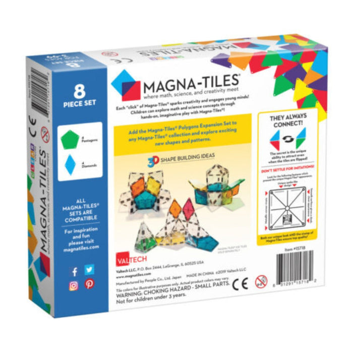 15718 - MAGNA-TILES® Polygons 8 Piece Expansion Set