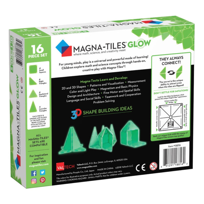 18816 - MAGNA-TILES® Glow 16 Piece Set