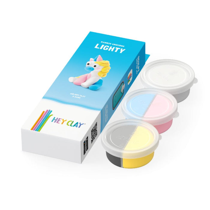 30136 Hey Clay - Rainbow Unicorn - Lighty 3 cans