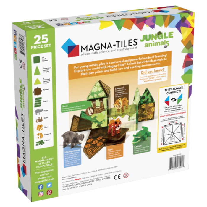 20925 - MAGNA-TILES® Jungle Animals 25 Piece Set