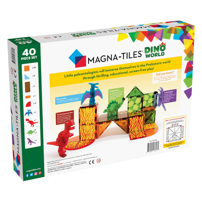 22840 - MAGNA-TILES® Dino World 40 piece