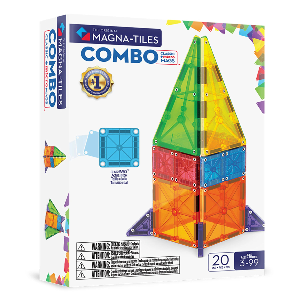 244020CO - MAGNA-TILES® Combo + microMAGS - 20pc. NEW!