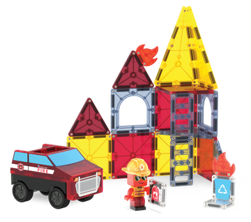 252027FR - MAGNA-TILES - Fire Station 27-Piece Set