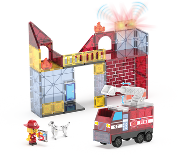 252050FS - MAGNA-TILES - Fire Station 50-Piece Set