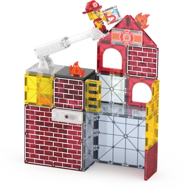 252050FS - MAGNA-TILES - Fire Station 50-Piece Set