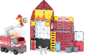 252050FS - MAGNA-TILES - Fire Station 50-Piece Set