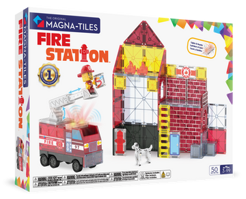 252050FS - MAGNA-TILES - Fire Station 50-Piece Set
