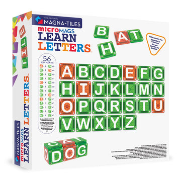 254056LL MAGNA-TILES® microMAGS Learn Letters 56 stuks