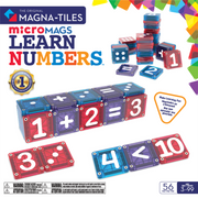 254055LN MAGNA-TILES® microMAGS Learn Numbers 56 stuks