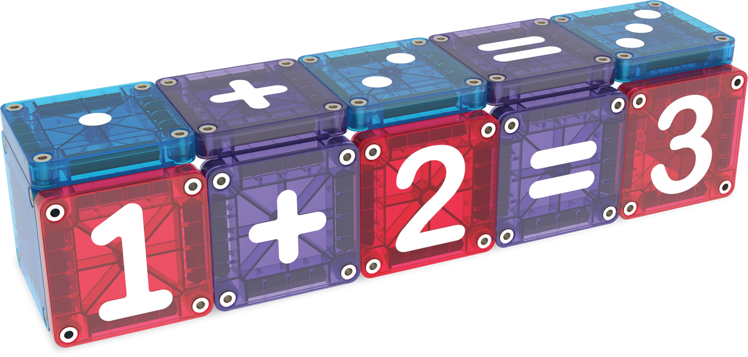 254055LN MAGNA-TILES® microMAGS Learn Numbers 56 stuks