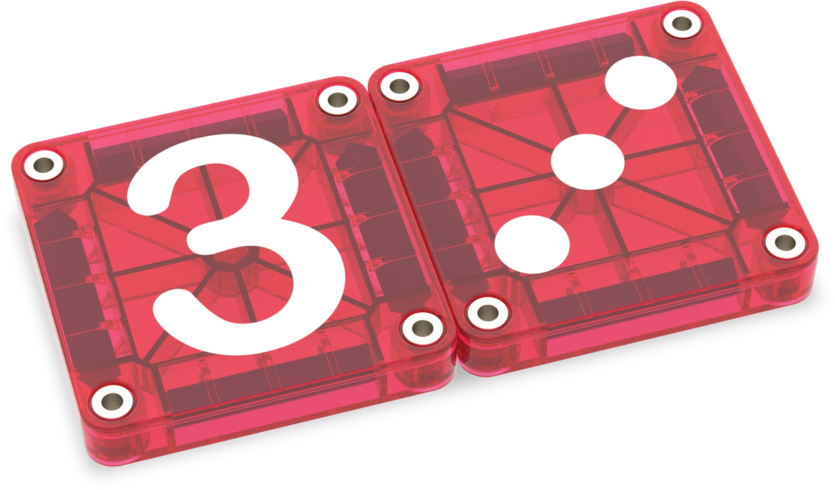254055LN MAGNA-TILES® microMAGS Learn Numbers 56 stuks