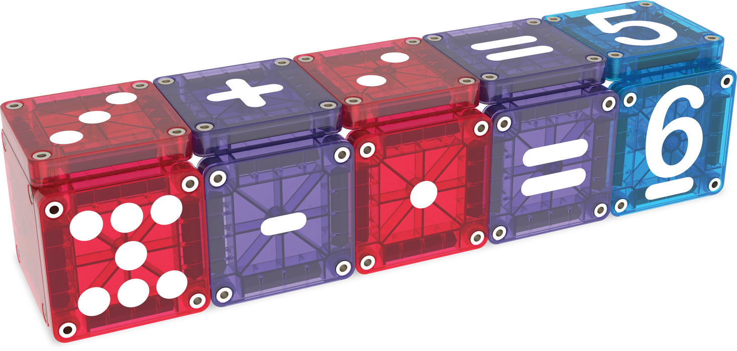 254055LN MAGNA-TILES® microMAGS Learn Numbers 56 stuks