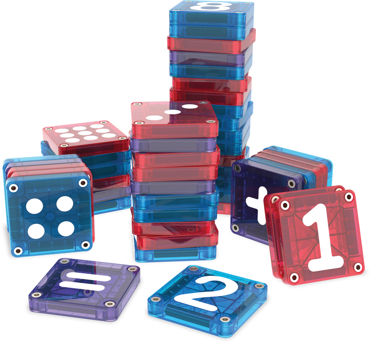 254055LN MAGNA-TILES® microMAGS Learn Numbers 56 stuks