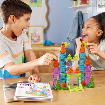 254055TS-CDU - MAGNA-TILES - Travel Set Deluxe - 55 piece