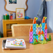 254055TS-CDU - MAGNA-TILES - Travel Set Deluxe - 55 piece