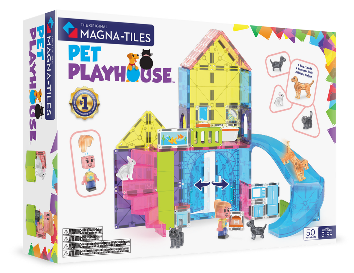 252050PP - MAGNA-TILES - Pet Playhouse 50-Piece Set