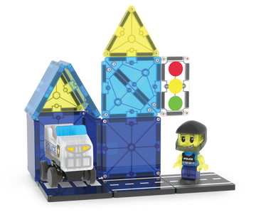 252020PO - MAGNA-TILES - Police Station 20-Piece Set