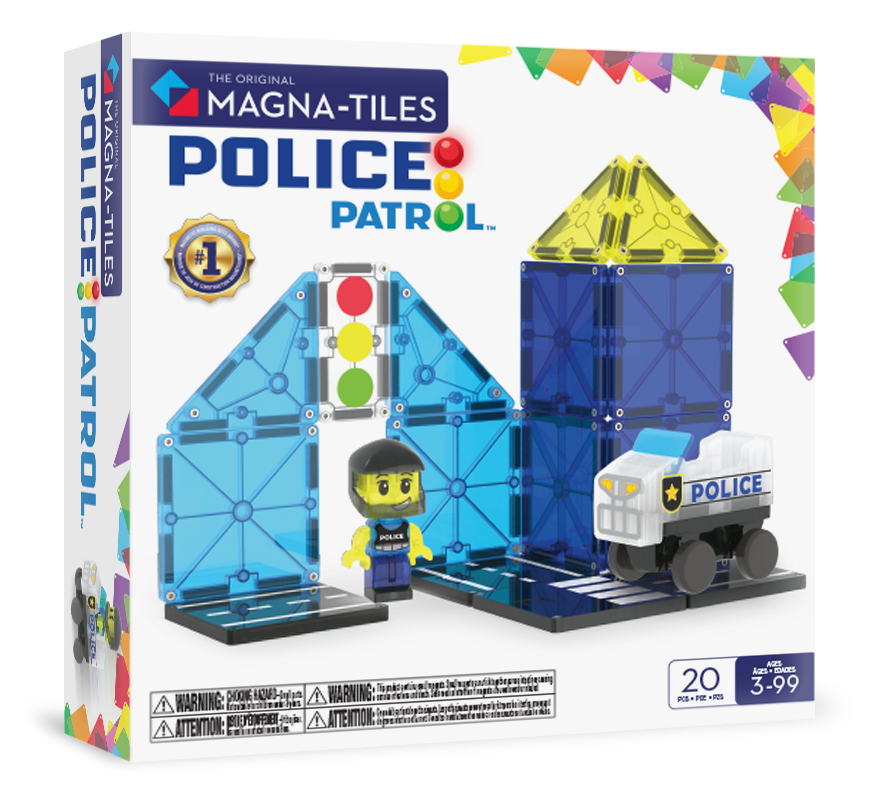 252020PO - MAGNA-TILES - Police Station 20-Piece Set