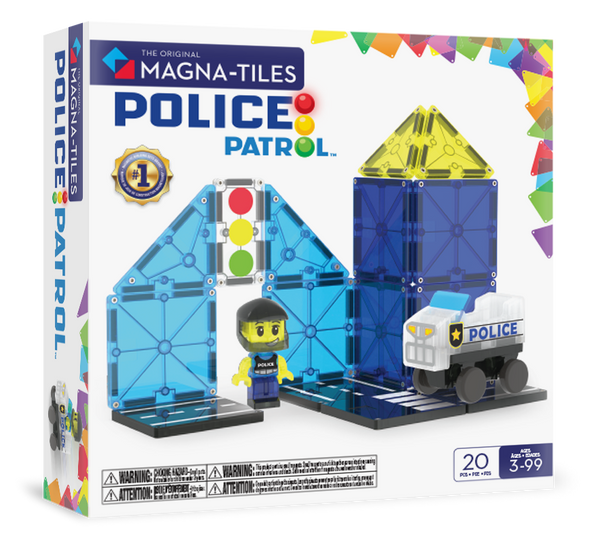252020PO - MAGNA-TILES - Police Station 20-Piece Set