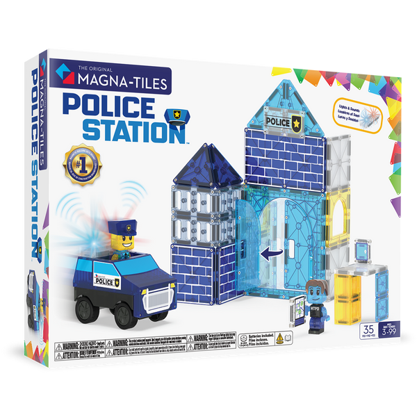 252035PS - MAGNA-TILES - Police Station 35-Piece Set