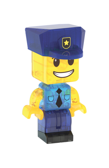 252035PS - MAGNA-TILES - Police Station 35-Piece Set