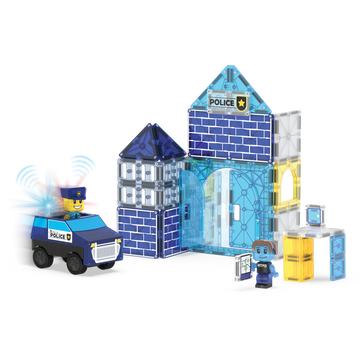 252035PS - MAGNA-TILES - Police Station 35-Piece Set