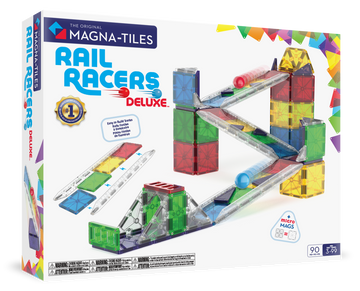 251090RR - MAGNA-TILES - Rail Racers Deluxe 90-Piece Set