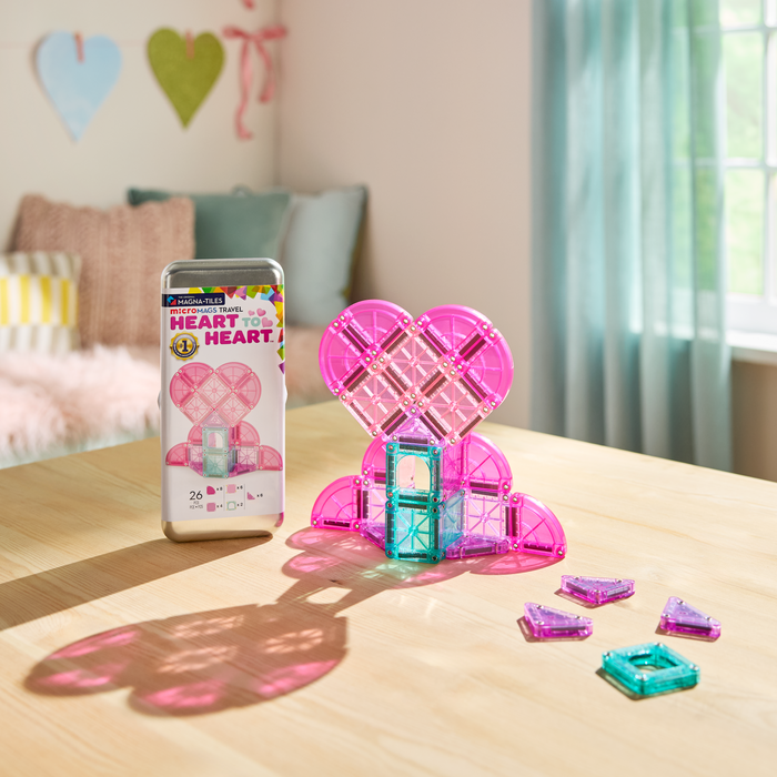 264026HHCDU MAGNA - TILES® microMAGS Heart to Heart 26 Piece Travel Set