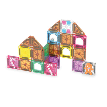 262024GH - MAGNA-TILES® microMAGS Ginger Bread 24-Piece Travel Set