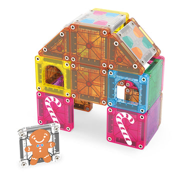 262024GH - MAGNA-TILES® microMAGS Ginger Bread 24-Piece Travel Set