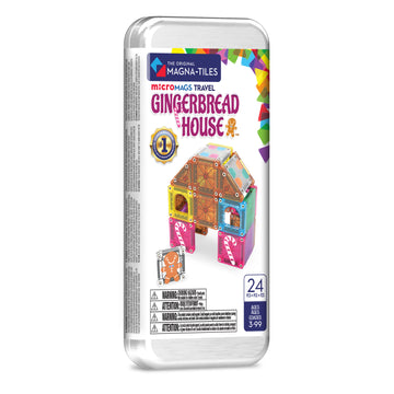 262024GH - MAGNA-TILES® microMAGS Ginger Bread 24-Piece Travel Set