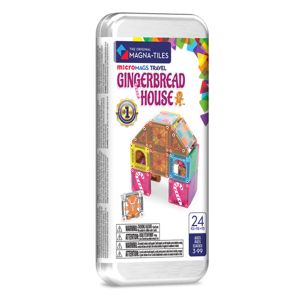 262024GH - MAGNA-TILES® microMAGS Ginger Bread 24-Piece Travel Set