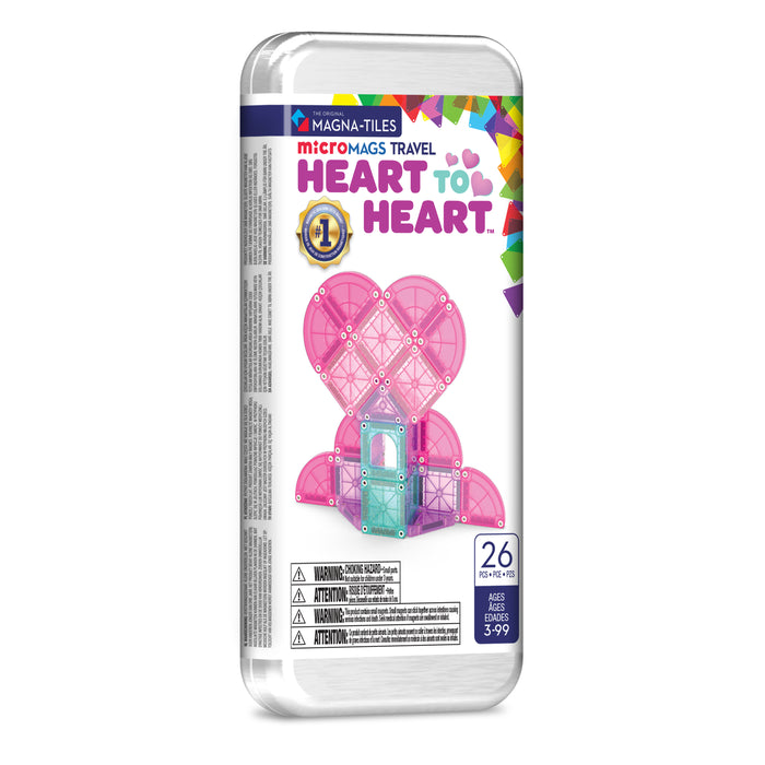264026HHCDU MAGNA - TILES® microMAGS Heart to Heart 26 Piece Travel Set