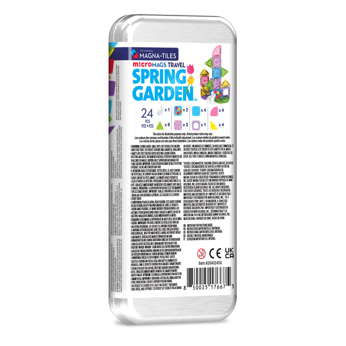 264024SGCDU MAGNA - TILES® microMAGS Spring Garden 24	- Piece Travel Set