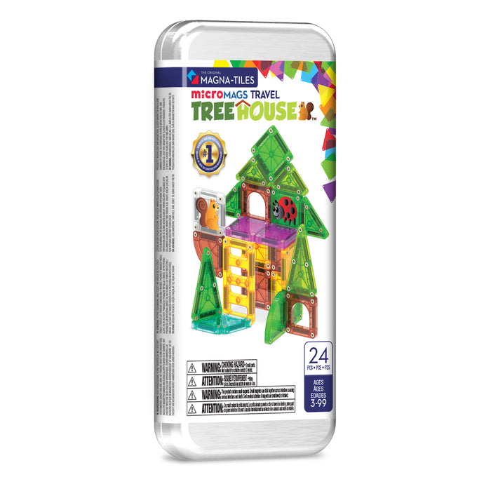 264024THCDU - MAGNA-TILES® microMAGS Treehouse 24-Piece Travel Set