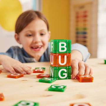 254056LL MAGNA-TILES® microMAGS Learn Letters 56 stuks