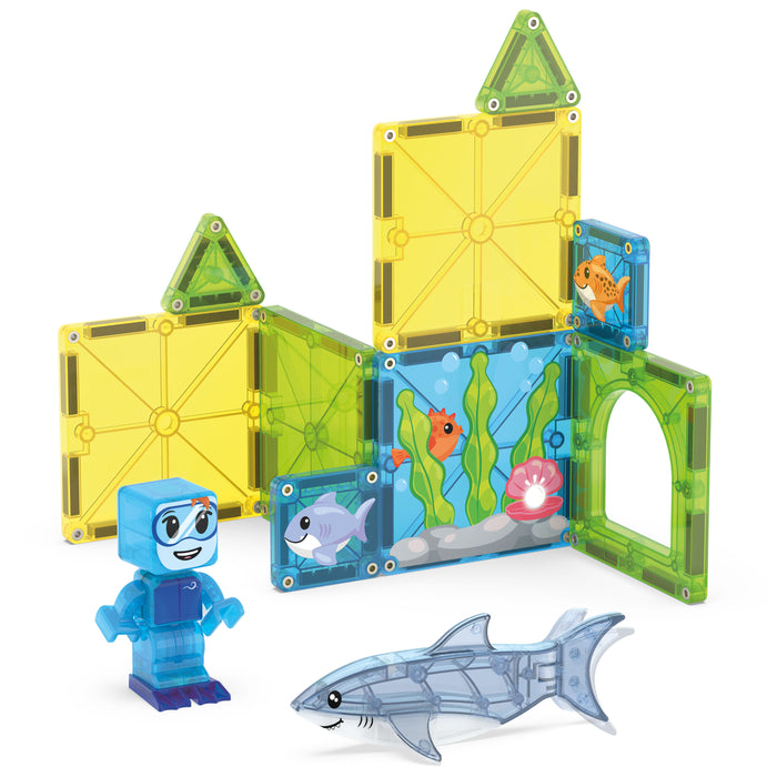 262013SD - MAGNA-TILES Shark Dive (COMING JUNE - VERKOOP 1 JULY)