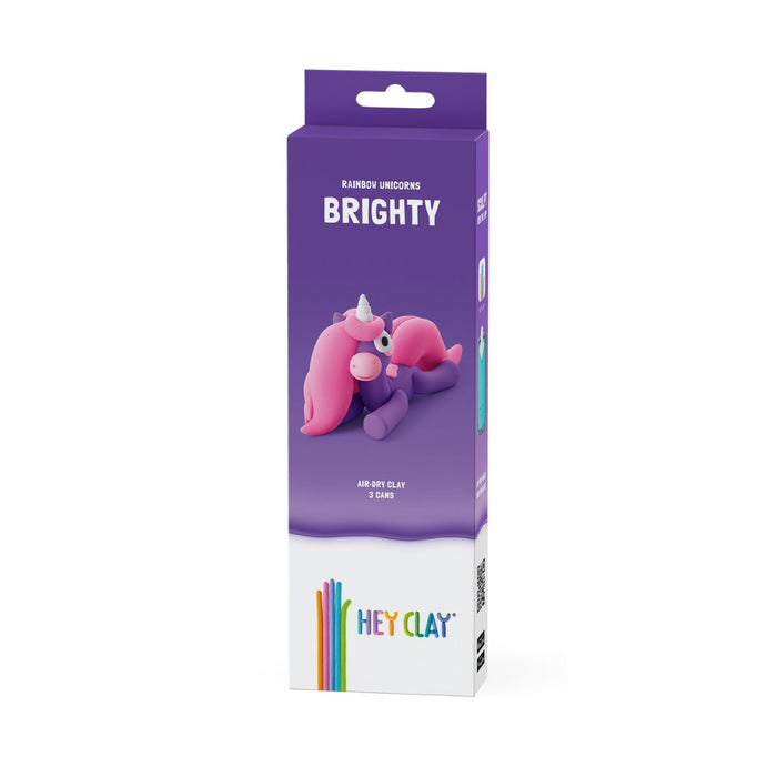 30137 Hey Clay - Rainbow Unicorn - Brighty 3 cans