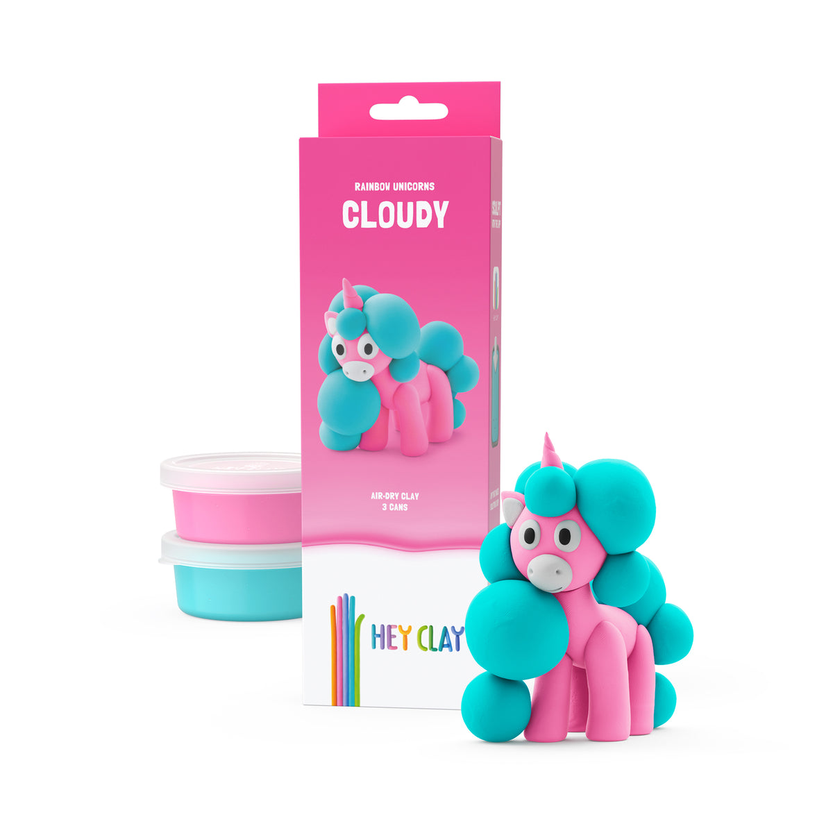 30138 Hey Clay - Rainbow Unicorn - Cloudy 3 cans