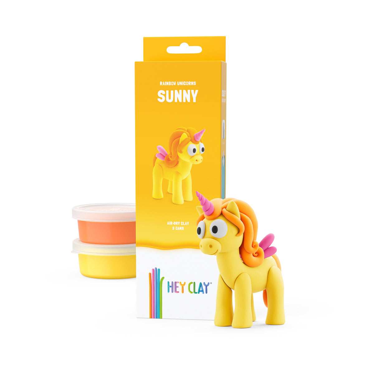 🦄  30135 HeyClay - Rainbow Unicorn - Sunny 3 cans