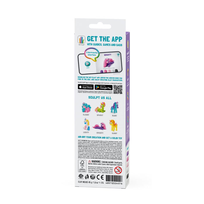 30137 Hey Clay - Rainbow Unicorn - Brighty 3 cans