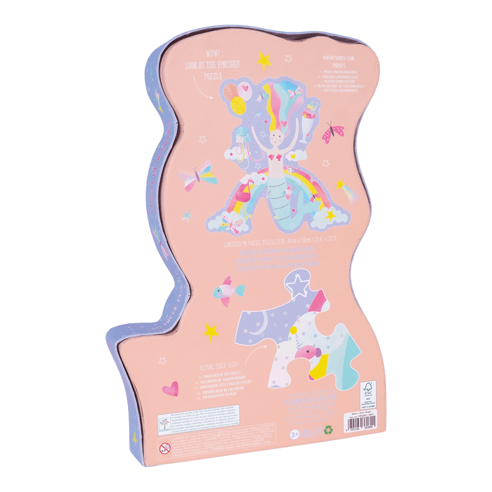 49P6089 Floss&Rock - 40 Piece Shaped Jigsaw in Shaped Box - Fantasy