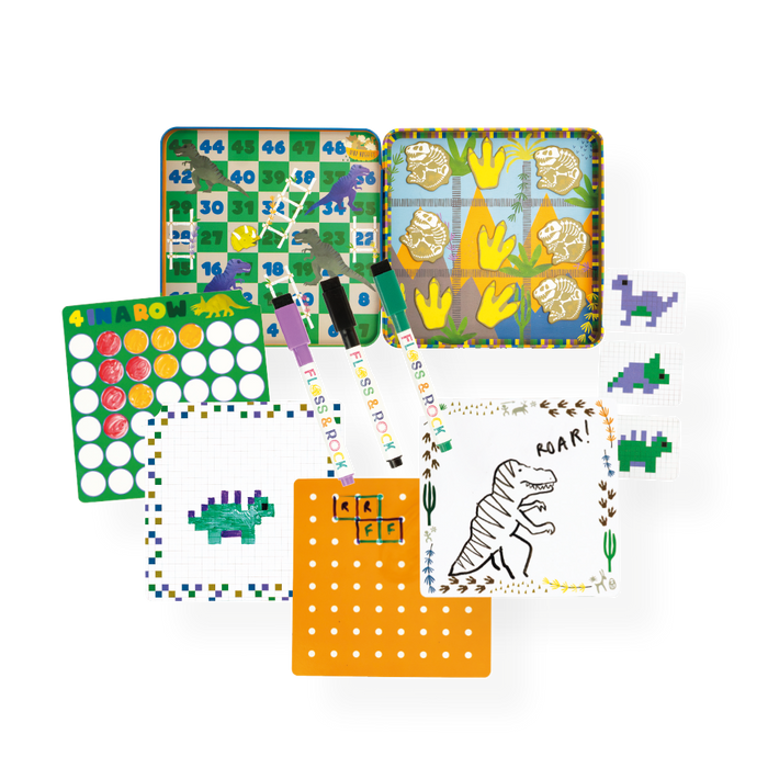 51P6191 Floss&Rock Dino - Magnetische spelletjes voor onderweg