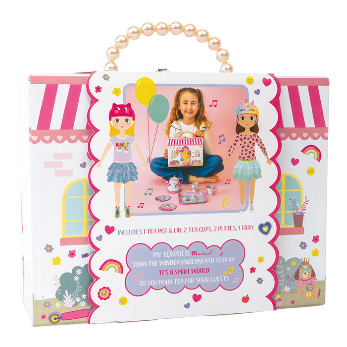 51P6204 Floss&Rock Dolls House 9pc Musical Tea Set *NEW*