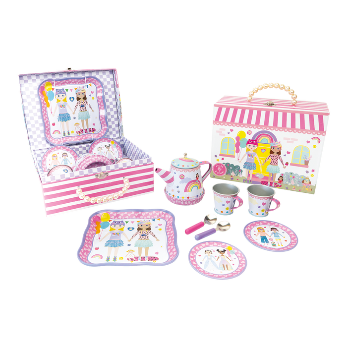 51P6204 Floss&Rock Dolls House 9pc Musical Tea Set *NEW*